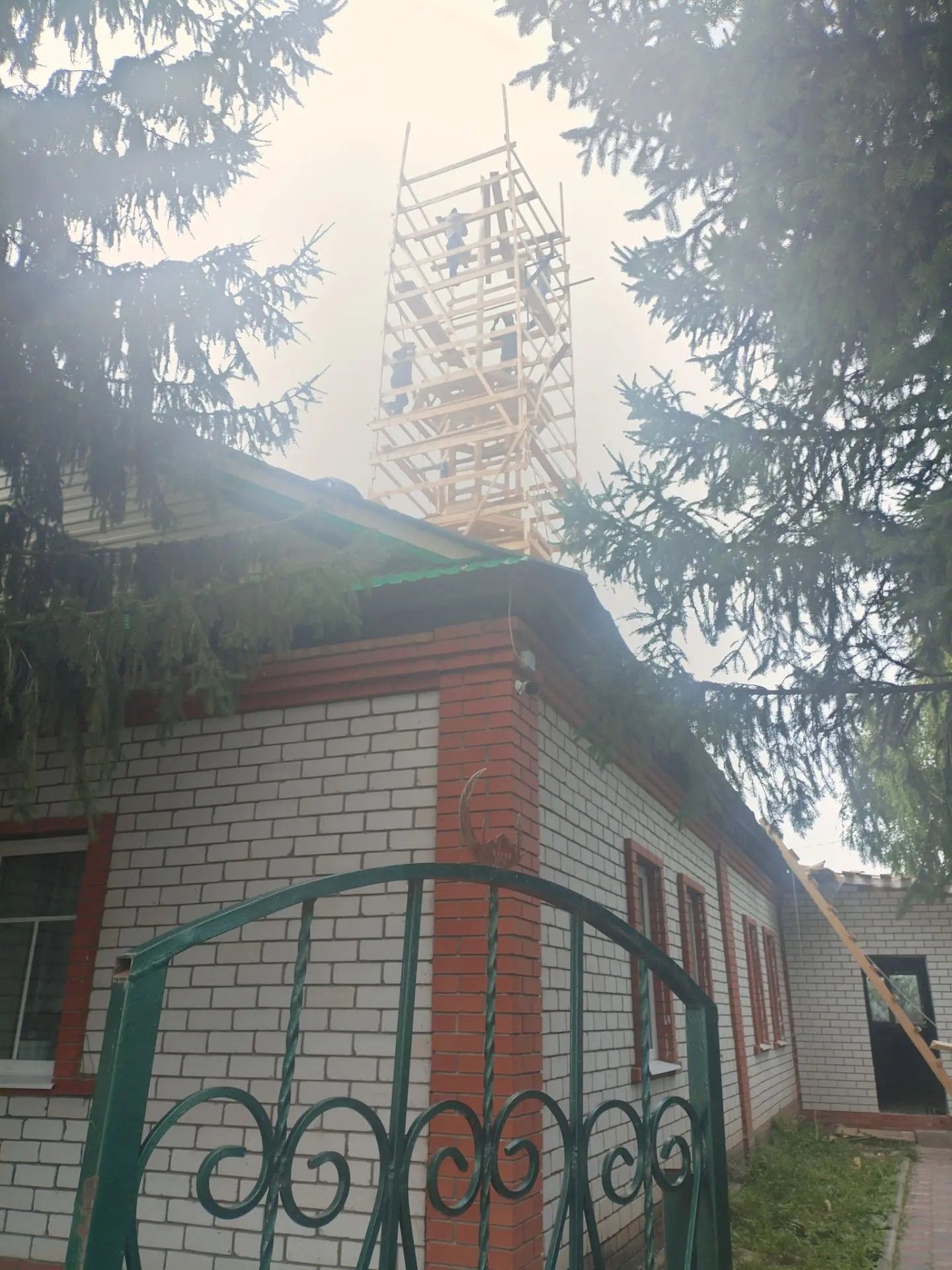 Күшәрдә мәчет манарасын яңарталар
