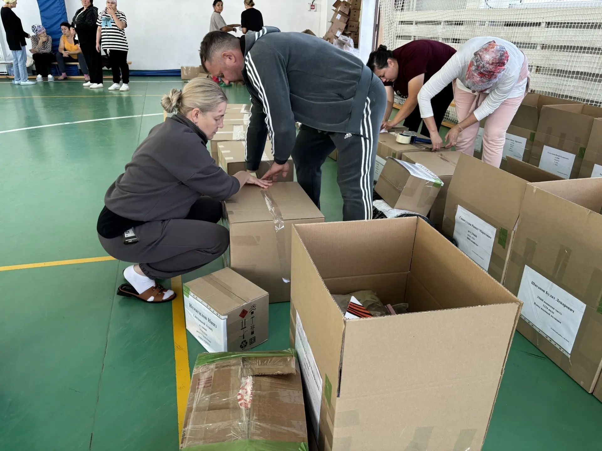 Әтнәдән махсус хәрби операциядәге егетләргә чираттагы гуманитар ярдәм китә