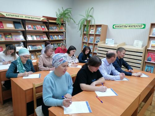 Әтнә районында «Татарча диктант» акциясе узды