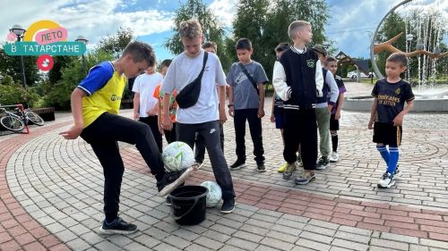 «Туган ягым» ял паркында «Минем дустым туп» тренировкасы узды