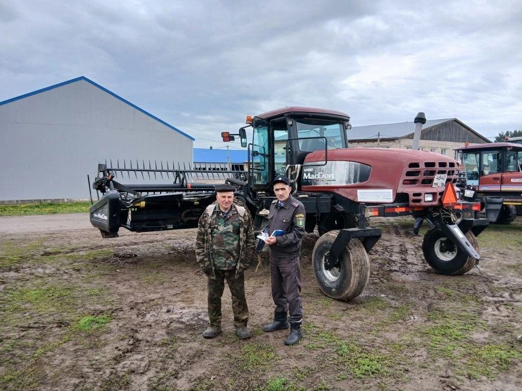 Әтнә районында  азык җыю машиналарына техник карау башланды