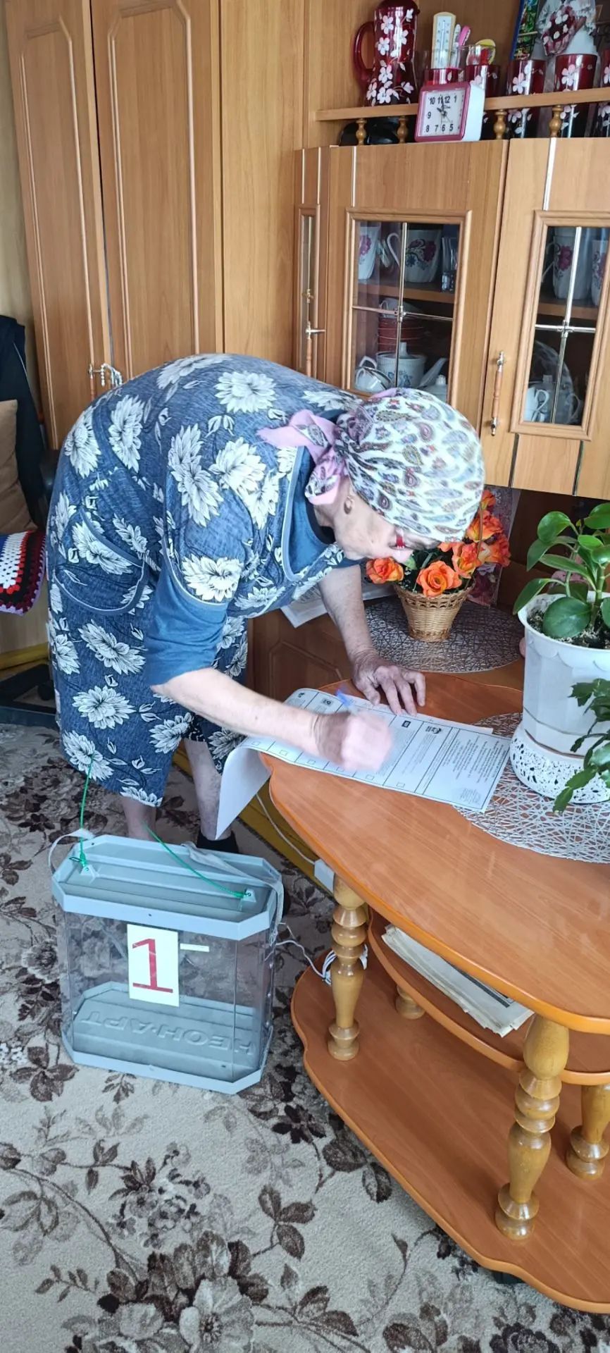 Сайлауга килә алмаучы өлкәннәр өйләрендә сайладылар