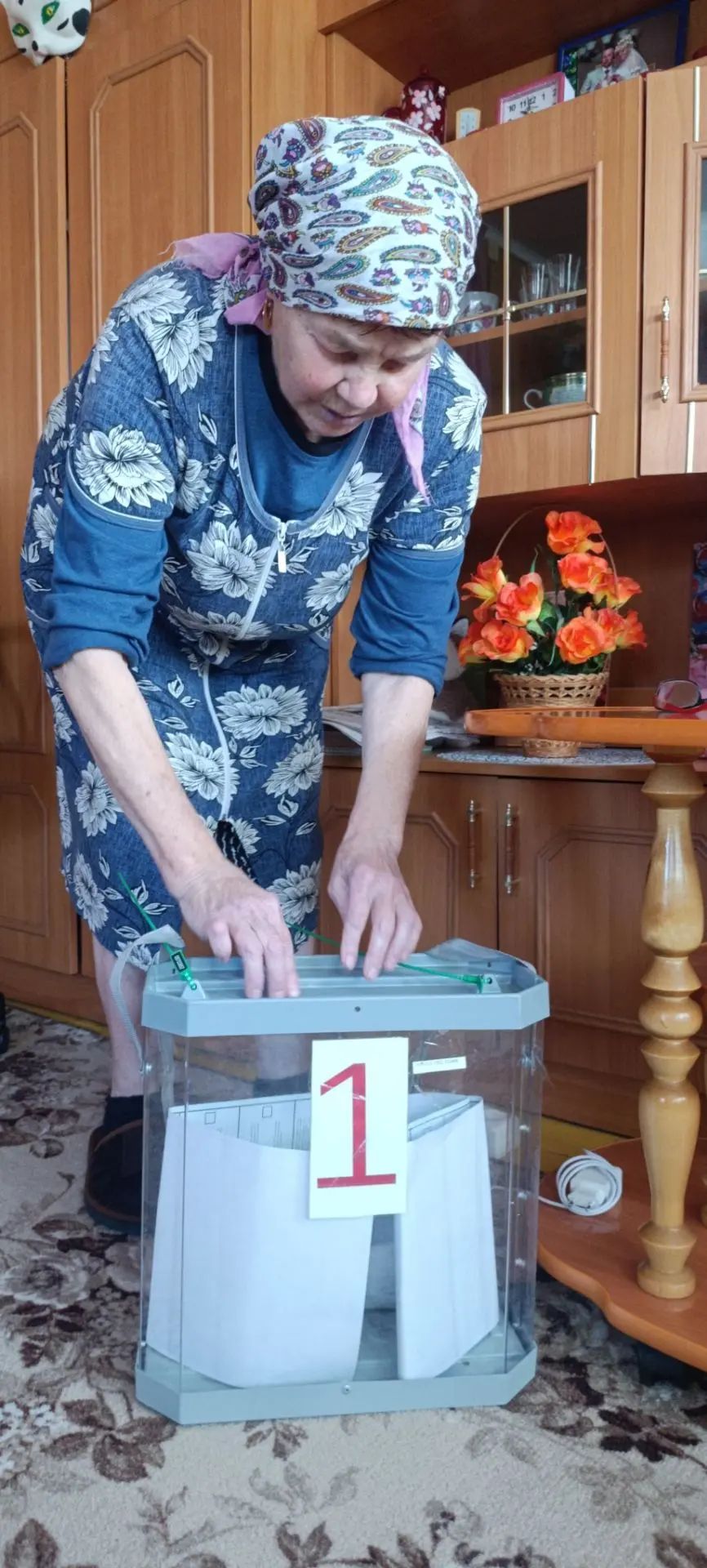 Сайлауга килә алмаучы өлкәннәр өйләрендә сайладылар