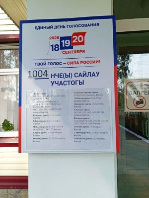 1004нче сайлау участогында - 70 %