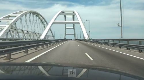 Кырым күперендә булган терактның видеосы чыкты