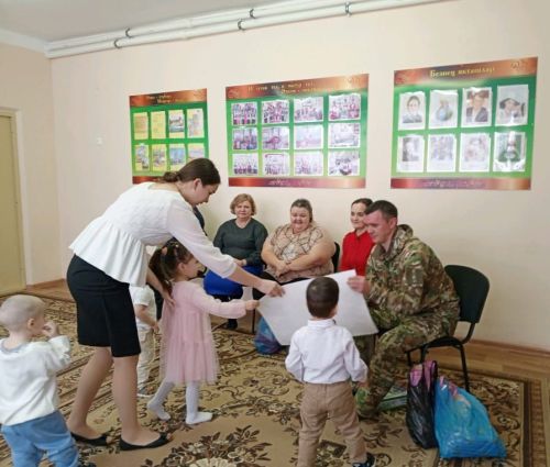 Олы Мәңгәрдә алгы сызыктан ялга кайткан Җиһаншин Айнур белән очрашу булды