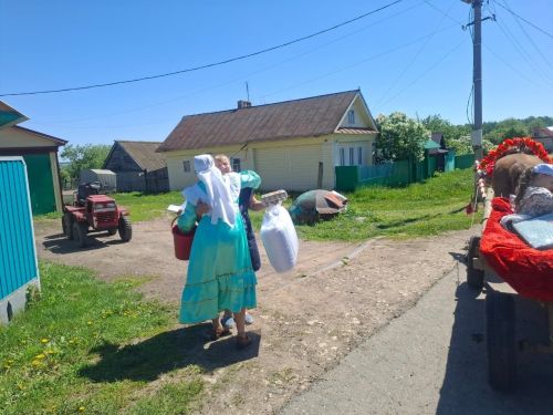 Күлле-Киме авылында  Сабантуйга бирнә җыйдылар