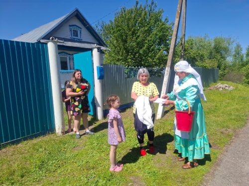 Күлле-Киме авылында  Сабантуйга бирнә җыйдылар