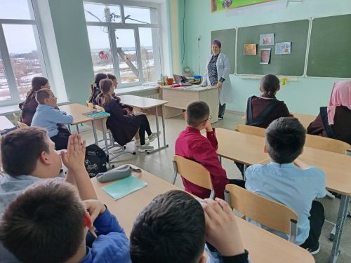 Күлле Киме мәктәбендә «Сәламәтлек» сәгате үтте