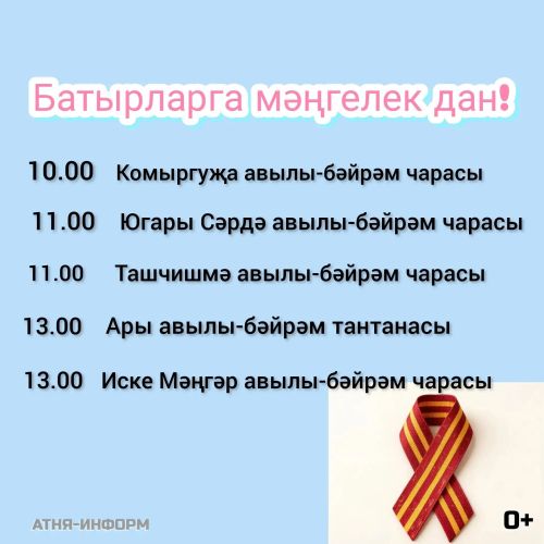 Батырларга мәңгелек дан!