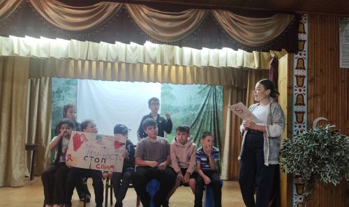 Дусым авылы клубында балалар белән «ВИЧ - СПИД» турында профилактик чара узды