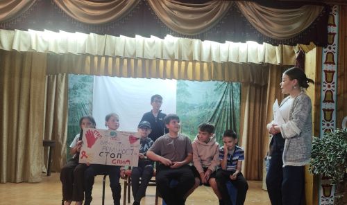 Дусым авылы клубында балалар белән «ВИЧ - СПИД» турында профилактик чара узды