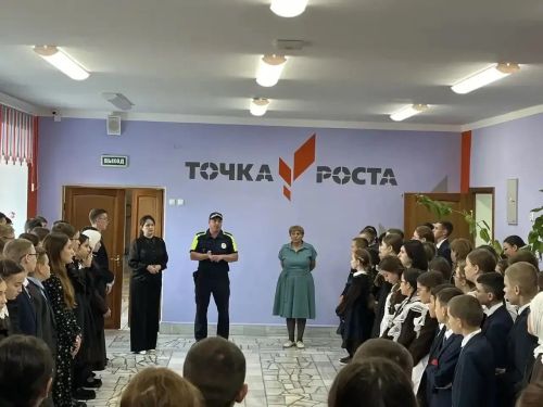 Олы Әтнә мәктәбендә юл-патруль хезмәте инспекторы белән очрашу узды